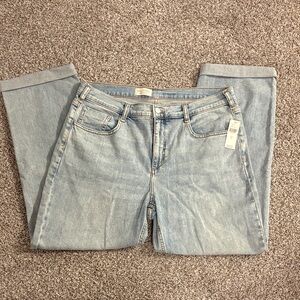 Pilcro Light Blue Straight Leg Jeans